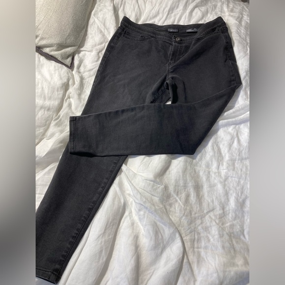J Jill 12 petite washed black 5 pockets leggings - Picture 1 of 10